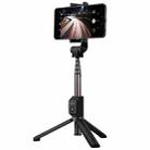 Huawei One-piece Retractable Wireless Bluetooth Selfie Stick with Magnetic Tripod, Mobile Phone Holder Expansion Size: 56-85mm (Black) - 1