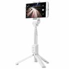 Huawei One-piece Retractable Wireless Bluetooth Selfie Stick with Magnetic Tripod, Mobile Phone Holder Expansion Size: 56-85mm (White) - 1