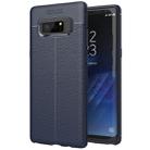 For Galaxy Note 8 Litchi Texture TPU Protective Back Cover Case (navy) - 1