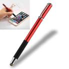 Universal 2 in 1 Multifunction Round Thin Tip Capacitive Touch Screen Stylus Pen, For iPhone, iPad, Samsung, and Other Capacitive Touch Screen Smartphones or Tablet PC(Red) - 1