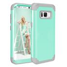 For Galaxy S8 + / G9550 Dropproof 3 in 1 No gap in the middle Silicone sleeve for mobile phone(Mint Green) - 1