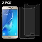 2 PCS For Galaxy J7(2016) / J710 0.26mm 9H Surface Hardness 2.5D Explosion-proof Tempered Glass Screen Film - 1