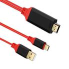 2 in 1 USB-C / Type-C + USB Power Supply Interface to 4K x 2K Ultra HD HDMI Video Cable, Length: 2m - 1