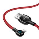 Mcdodo CA-5931 Woodpecker Series 90 Degree Auto Disconnect Micro USB to USB Cable, Length: 1m(Red) - 1