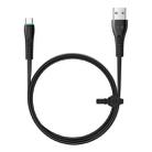 Mcdodo CA-6431 Flying Fish Series Type-C to USB LED Data Cable, Length: 1.2m(Black) - 1