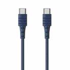REMAX RC-068 PD 65W Type-C / USB-C to Type-C / USB-C High Elastic TPE Fast Charging Data Cable, Length: 1m (Blue) - 1
