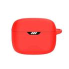 For JBL Tune Beam Bluetooth Earphone Silicone Protective Case (Red) - 1