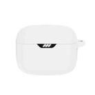 For JBL Tune Beam Bluetooth Earphone Silicone Protective Case (White) - 1