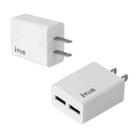 IVON AD38 5V 2.1A Dual USB Port Travel Charger, US Plug - 1