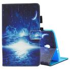 For Galaxy Tab A 8.0  / T380 & T385 Night Sky Pattern Horizontal Flip Leather Case with Holder & Card Slots - 1