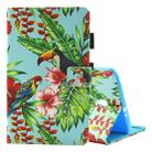 For Galaxy Tab A 8.0  / T380 & T385 Toucan Pattern Horizontal Flip Leather Case with Holder & Card Slots - 1