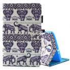 For Galaxy Tab A 8.0  / T380 & T385 Elephant Lotus Pattern Horizontal Flip Leather Case with Holder & Card Slots - 1