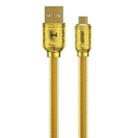 WK WDC-161 6A Micro USB Fast Charging Data Cable, Length: 1m (Gold) - 1