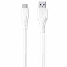 WK WDC-152 6A Type-C / USB-C Fast Charging Data Cable, Length: 2m (White) - 1