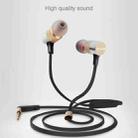awei ES-20TY TPE In-ear Wire Control Earphone with Mic, For iPhone, iPad, Galaxy, Huawei, Xiaomi, LG, HTC and Other Smartphones(Black) - 4