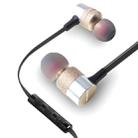 awei ES-20TY TPE In-ear Wire Control Earphone with Mic, For iPhone, iPad, Galaxy, Huawei, Xiaomi, LG, HTC and Other Smartphones(Gold) - 1