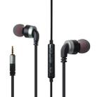 awei ES-30TY TPE In-ear Wire Control Earphone with Mic, For iPhone, iPad, Galaxy, Huawei, Xiaomi, LG, HTC and Other Smartphones(Grey) - 1