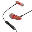 awei ES-60TY TPE In-ear Wire Control Earphone with Mic, For iPhone, iPad, Galaxy, Huawei, Xiaomi, LG, HTC and Other Smartphones(Red) - 1