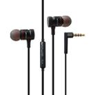 awei ES-70TY TPE In-ear Wire Control Earphone with Mic, For iPhone, iPad, Galaxy, Huawei, Xiaomi, LG, HTC and Other Smartphones(Black) - 1