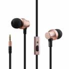 awei ES910i TPE In-ear Wire Control Earphone with Mic, For iPhone, iPad, Galaxy, Huawei, Xiaomi, LG, HTC and Other Smartphones(Rose Gold) - 2