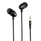 awei ES-Q2 Nylon Weave Conch Shape In-ear Earphone, For iPhone, iPad, Galaxy, Huawei, Xiaomi, LG, HTC and Other Smartphones(Black) - 2