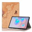 For Galaxy Tab S6 T860 / T865 Map Texture Horizontal Flip Leather Case with Holder & Card Slots & Wallet, Random Texture Delivery - 1