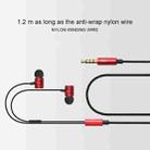 awei Q5i Nylon Weave In-ear Wire Control Earphone with Mic, For iPhone, iPad, Galaxy, Huawei, Xiaomi, LG, HTC and Other Smartphones(Gold) - 4