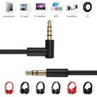 ZS0087 3.5mm Male to Male Earphone Cable with Mic & Wire-controlled, Cable Length: 1.4m(Black) - 6