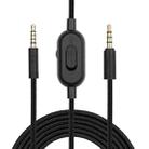 ZS0159 For Logitech G433 / G233 / G Pro / G Pro X 3.5mm Male to Male Gaming Headset Audio Cable with Wire-controlled, Cable Length: 2m(Black) - 1