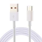 1m USB to USB-C / Type-C Data Sync Charging Cable(White) - 1