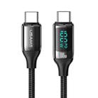 USAMS US-SJ559 U78 USB-C / Type-C to USB-C / Type-C PD100W Fast Charge Digital Data Cable, Cable Length: 3m (Black) - 1
