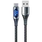 WK WDC-166a 6A Type-C / USB-C Intelligent Digital Display Charging Data Cable, Length: 1m - 1
