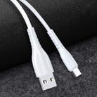 USAMS US-SJ365 U35 USB to Micro USB Data and Charging Cable, Length: 1m(White) - 1