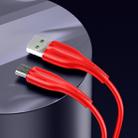 USAMS US-SJ375 U38 USB to Micro USB Data and Charging Cable,Cable Length: 1m(Red) - 1