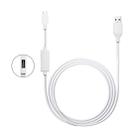 OTG-Y-02 USB 2.0 Male to Micro USB Male + USB Female OTG Charging Data Cable for Android Phones / Tablets with OTG Function, Length: 1.1m (White) - 1