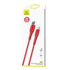 USAMS US-SJ376 U38 USB to USB / Type-C 5A Data and Charging Cable,Cable Length: 1m(Red) - 4