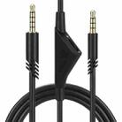 ZS0175 For Logitech Astro A10 / A40 / A30 3.5mm Male to Male Volume Adjustable Earphone Audio Cable, Cable Length: 2m - 1