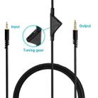 ZS0175 For Logitech Astro A10 / A40 / A30 3.5mm Male to Male Volume Adjustable Earphone Audio Cable, Cable Length: 2m - 4
