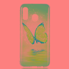 Butterfly Pattern Noctilucent TPU Soft Case for Galaxy A40 - 1