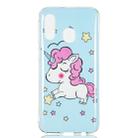Star Unicorn Pattern Noctilucent TPU Soft Case for Galaxy A40 - 2