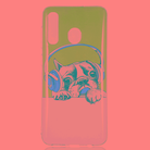 Headphone Puppy Pattern Noctilucent TPU Soft Case for Galaxy A50 - 1