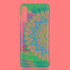 Colorful Sun Flower Pattern Noctilucent TPU Soft Case for Galaxy A70 - 1