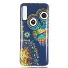 Blue Owl Pattern Noctilucent TPU Soft Case for Galaxy A70 - 2