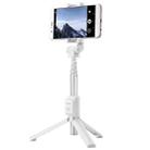 AF15 Honor Bluetooth 3.0 Mobile Phone Adjustable Bluetooth Wireless Selfie Stick Self-timer Tripod(White) - 1