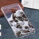 For Galaxy S9 Flower Skull Pattern TPU Soft Protective Back Case - 1