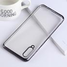 Ultra-thin Electroplating Soft TPU Protective Back Cover Case for Galaxy A50 (Black) - 1