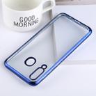 Ultra-thin Electroplating Soft TPU Protective Back Cover Case for Galaxy M30 (Blue) - 1