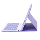 For iPad 10th Gen 10.9 2022 A10B Lambskin Texture Ultra-thin Bluetooth Keyboard Leather Tablet Case with Pen Slot (Lavender Purple) - 3