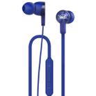 Original Huawei Honor AM15 Headset 1.2m L-type 3.5mm Plug Wire Control In-Ear Earphone with Mic(Blue) - 1