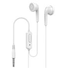 Langsdom Q1 Simple Design Flat Wired Earphone(White) - 1